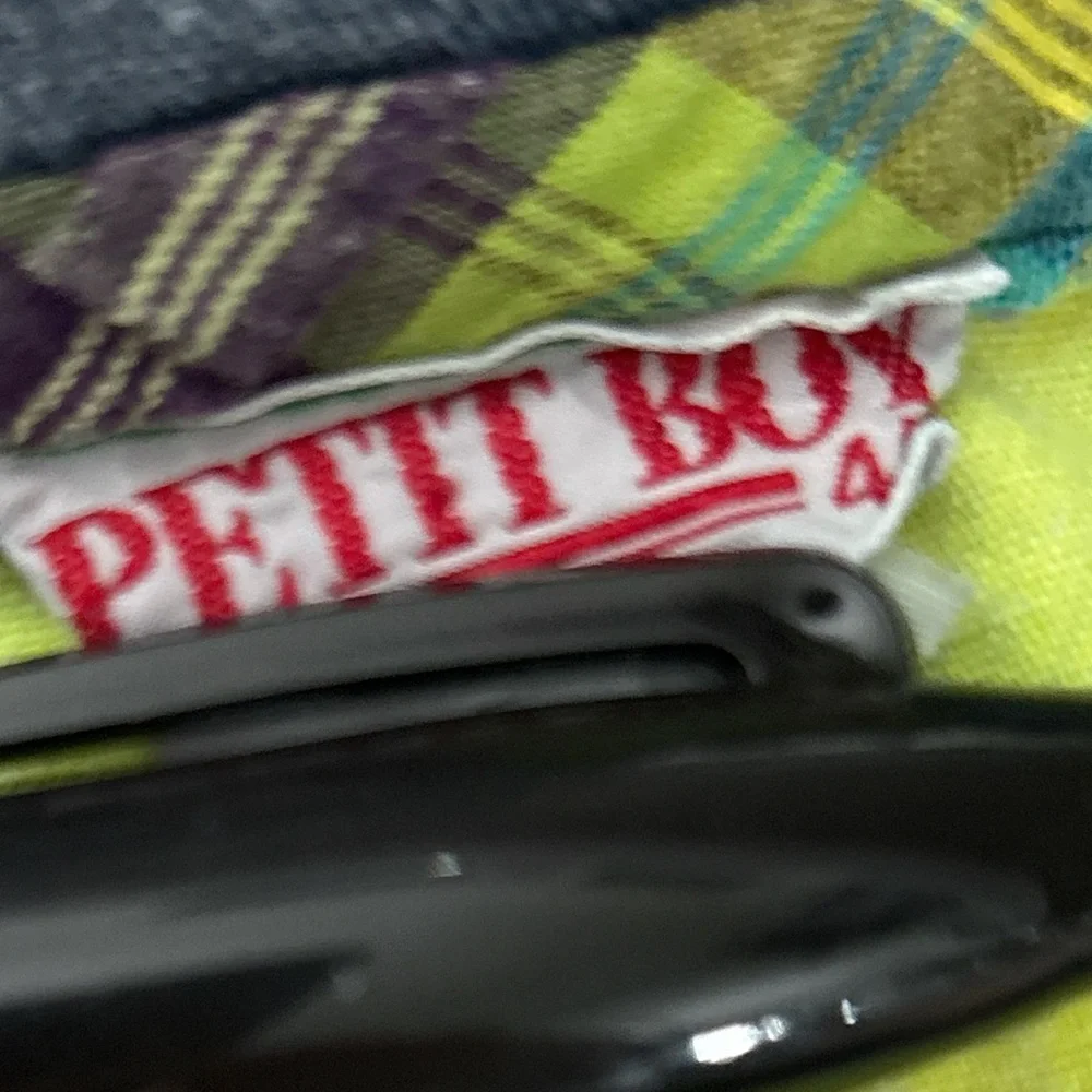 Vintage Petit Boy Denim Jacket 4T Colorblock Neon Kids Made In France Pockets